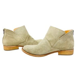 Kork-Ease Womens Fashion Ankle Boots Taupe Zip Up Size 10
